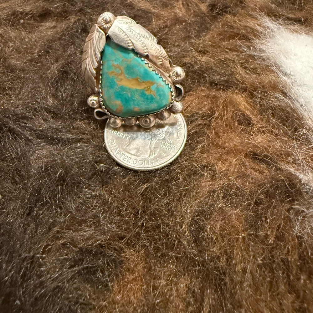 Silver and Turquoise Statement Ring